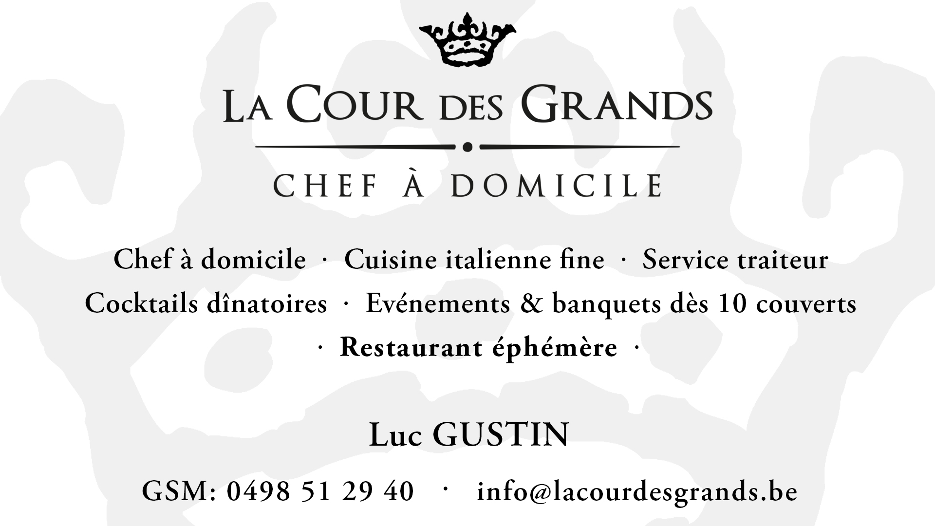 Chef à domicile
